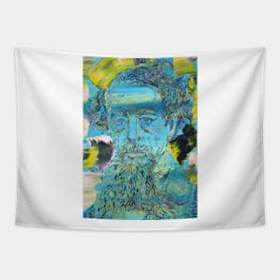 CHARLES DICKENS - oil portrait Tapestry