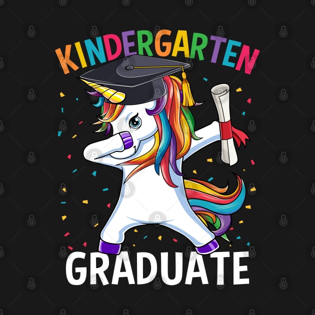 Dabbing Unicorn Kindergarten Graduation Gift by HCMGift