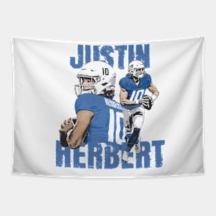 Justin Herbert Los Angeles C Player Name Tapestry