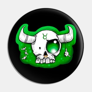 Taurus skull Pin