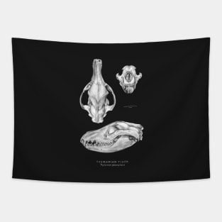 Tasmanian Tiger (Thylacine) Skull Tapestry