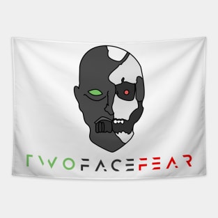 Simplified Face Logo Tapestry