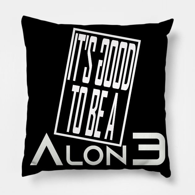 it's good to be alone Pillow by chakibium