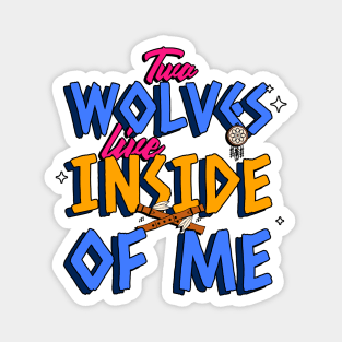 Wolf Howling T-Shirt Magnet