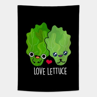 Love Lettuce Cute Veggie Pun Tapestry