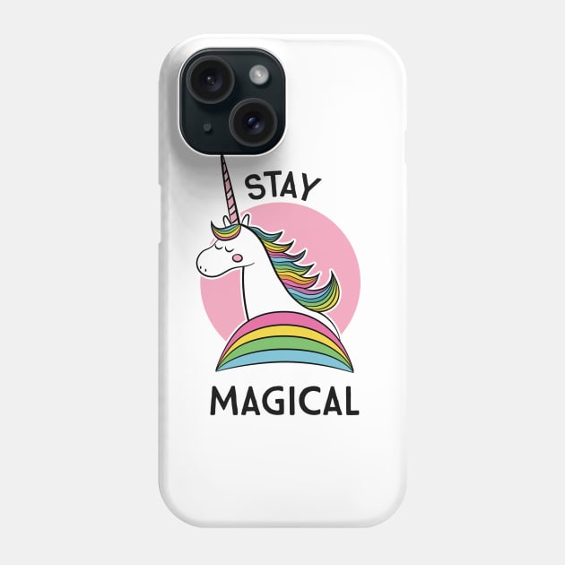 Magical Unicorn - Stay Magical Phone Case by krimons