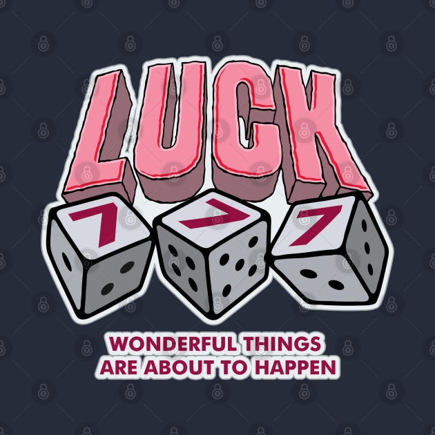 Angel Numbers 777 Luck word lettering art by idbihevier