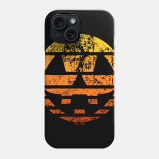 Jack-O-Lantern Retro Sunset (Distressed Version) Phone Case