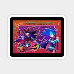 sonic and shadow halloween 2022 Magnet