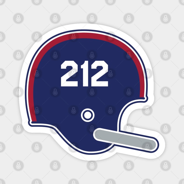 New York Giants 212 Helmet Magnet by Rad Love