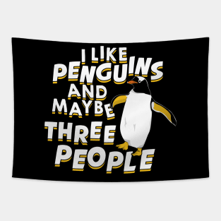 I Like Penguins And Maybe 3 People Tapestry