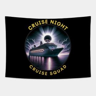 CRUISE VACATION ECLIPSE NIGHT Tapestry