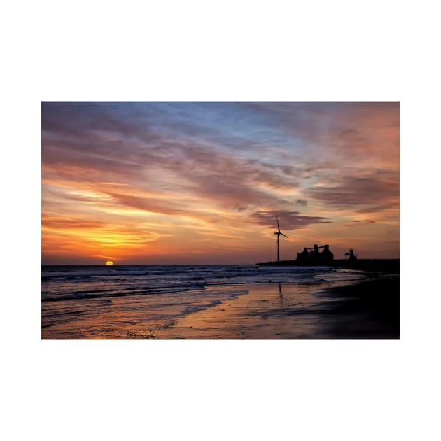 January daybreak on the beach by Violaman