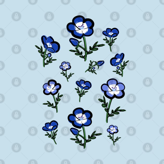 Nemophila blossom by CindyS