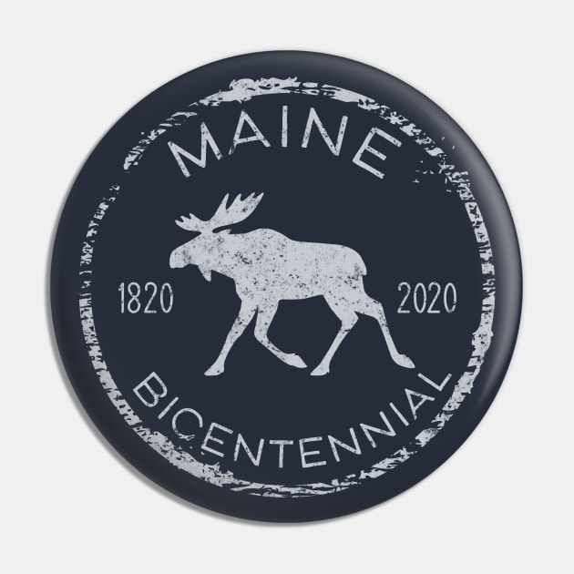 Maine Moose Bicentennial Anniversary 1820 - 2020 Pin by Pine Hill Goods