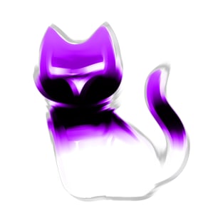 purple shadow cat T-Shirt