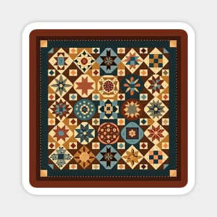 Rustic Quilt Design Magnet