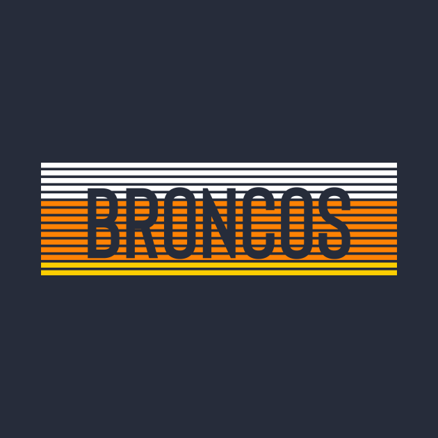 Disover Broncos Stripes - Broncos - T-Shirt