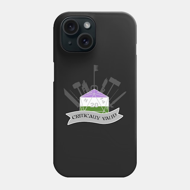 Critically Valid: Genderqueer Pride Phone Case by UVGloPanda