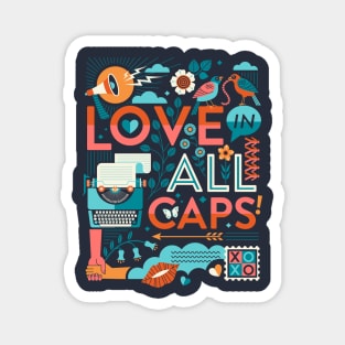 LOVE in ALL CAPS Magnet