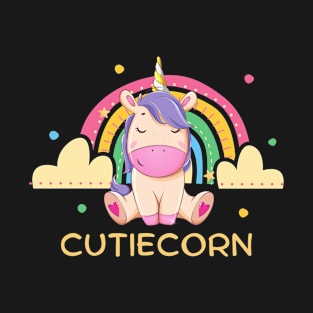 Cute Unicorn Rainbow Lover gift - cutiecorn T-Shirt