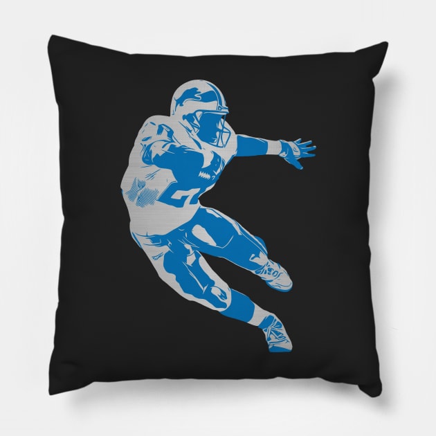 Barry Sanders Hologram Pillow by darklordpug