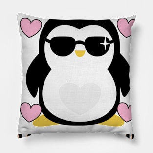 Just Freaking Loves Penguins Ok Tshirt Pillow