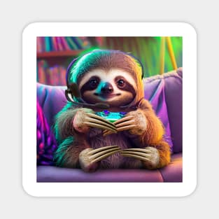 Gamer Sloth Magnet