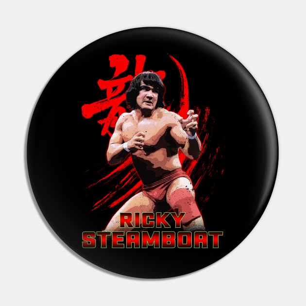 Ricky The Dragon Steamboat Clawmark Tee Pin by RetroVania