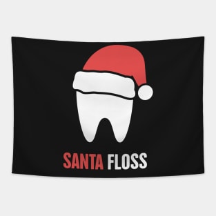 Santa Floss – Cute Christmas Dentist Design Tapestry