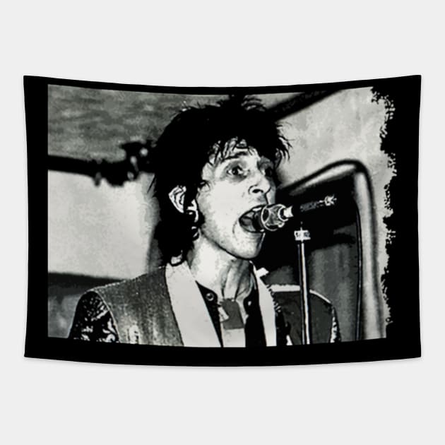 Johnny Thunders New York Dolls Punk mic. Tapestry by Hoang Bich