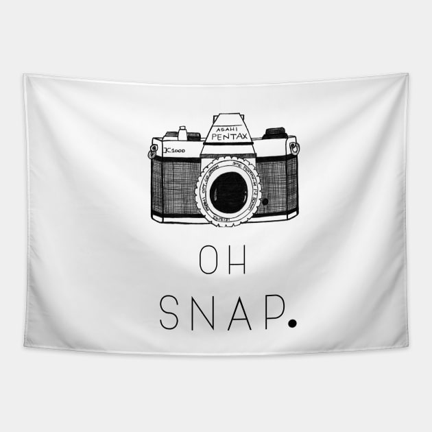 ‘Oh Snap’ Typography Design Tapestry by StylishTayla