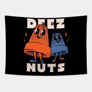 DEEZ NUTS | Funny wire connectors Electrician meme Tapestry