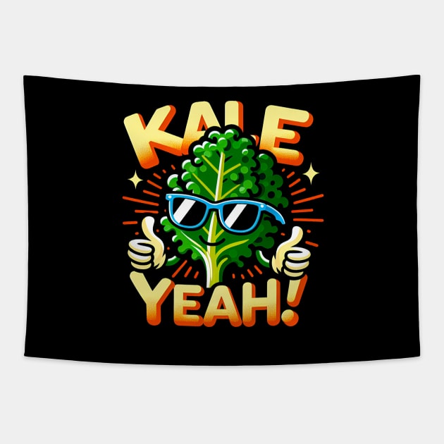 Kale Yeah! Gardening Lover Gift Tapestry by T-shirt US