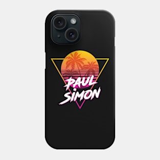 Paul Simon - Proud Name Retro 80s Sunset Aesthetic Design Phone Case