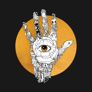 Palmistry Gold- Divination and Palm Reading T-Shirt