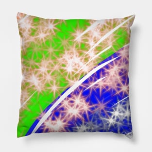 Colorful abstract glitter sparkle art design Pillow
