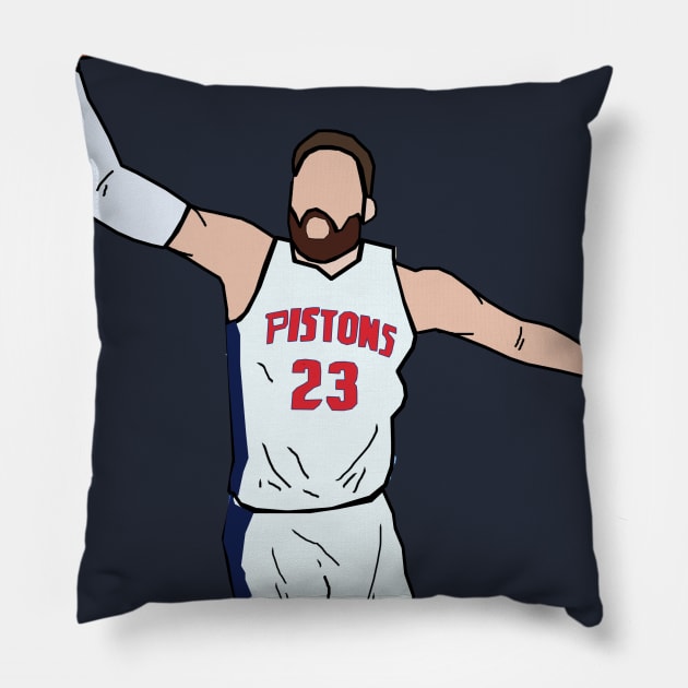 Blake Griffin Dunk - Detroit Pistons Pillow by xavierjfong