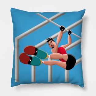 Man doing calisthenics Pillow