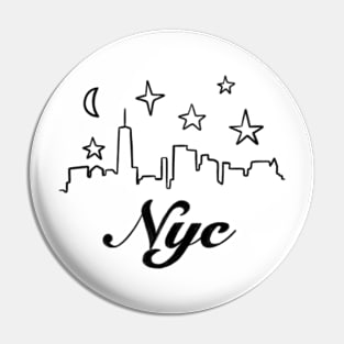 NYC Skyline Pin