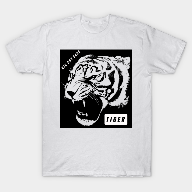 Big Cat Face - Big Cats - T-Shirt
