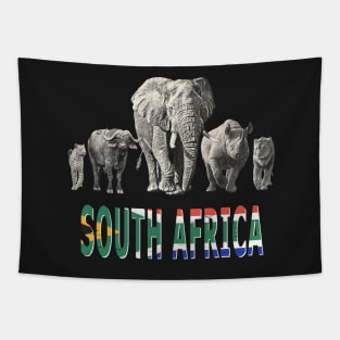 Africa's Big Five South Africa Pride Wildlife Tapestry