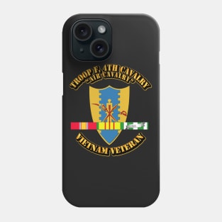 Troop F,  4th Cavalry w SVC Ribbons Phone Case