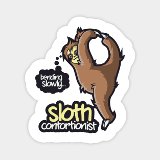 Sloth Shirt Kids - Acrobat Shirt Yoga Gymnast Tumbler Magnet