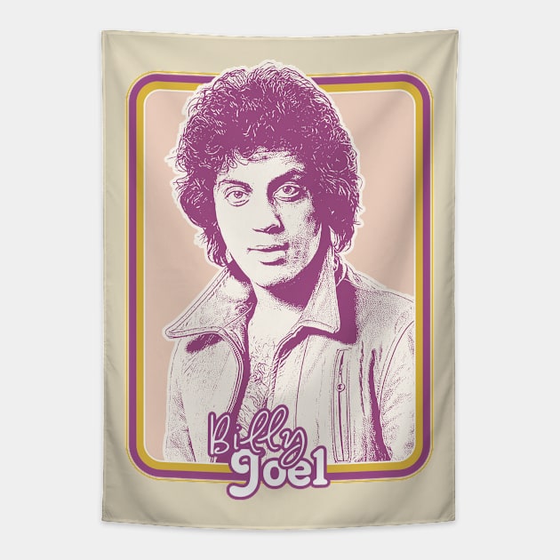 Billy Joel //// Retro Style Fan Design Tapestry by DankFutura