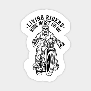 living rider motorcycle Magnet