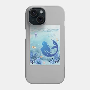 Mermaid in the ocean Phone Case