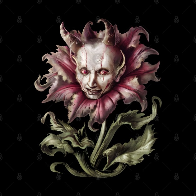 Demon Flower inspired by Hieronymus Bosch by Ravenglow