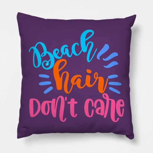 Beach Hair Pillow by chris_hinton_studios