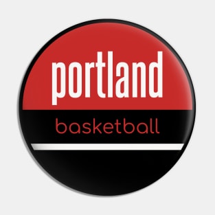 portland basketball Pin